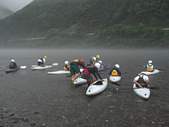 カヌー出動！