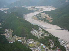 熊野川上流方面