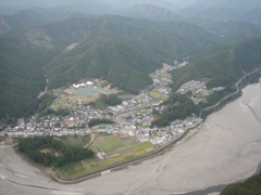 上空から西方面