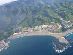 上空から見た志原海岸