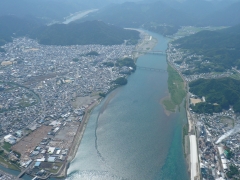 熊野川河口周辺