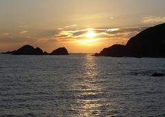 見老津の夕日