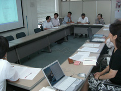 第１回ＨＰ作成委員会のようす