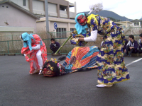 万呂の獅子舞写真４